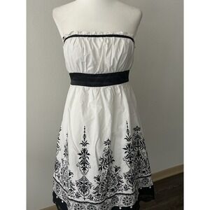 First Revue Floral Polka Dot Lace Dress Y2K Coquette Lolita Feminine Romantic
